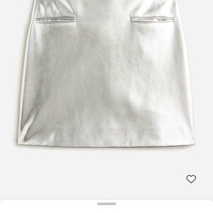 J. Crew Silver Mini Skirt